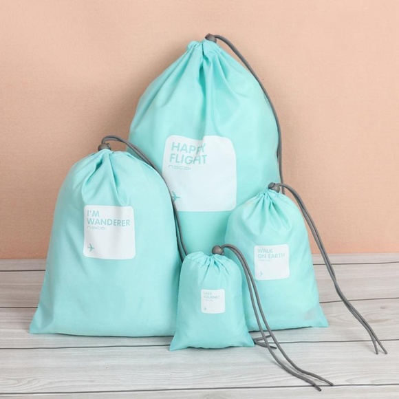 Unbranded Handbags - NIB DRAWSTRING TRAVEL BAG SET